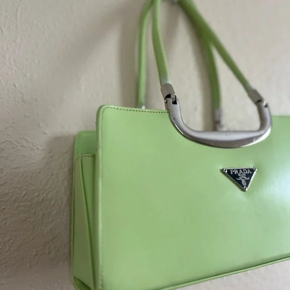 “Prada”Green Handbag - Picture 3 of 14